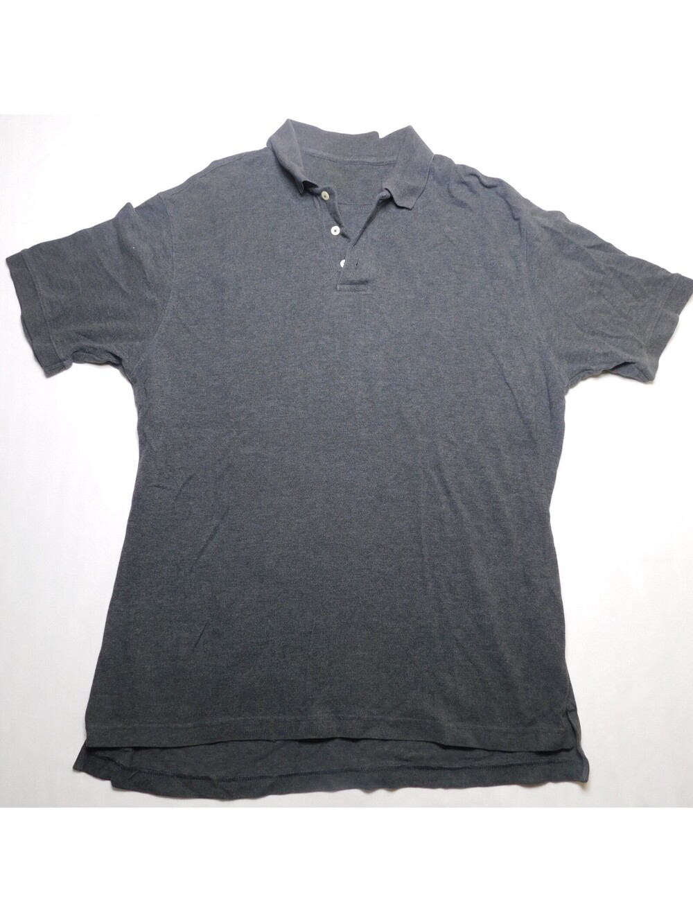 Unbranded Men's Polo Shirt Size XL Charcoal Gray Short Sleeve Cotton Knit Casual